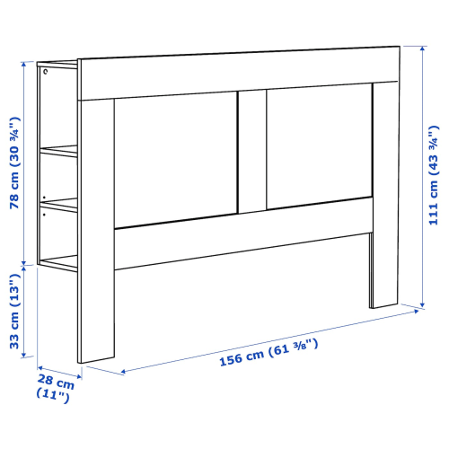 Brimnes queen headboard cheap